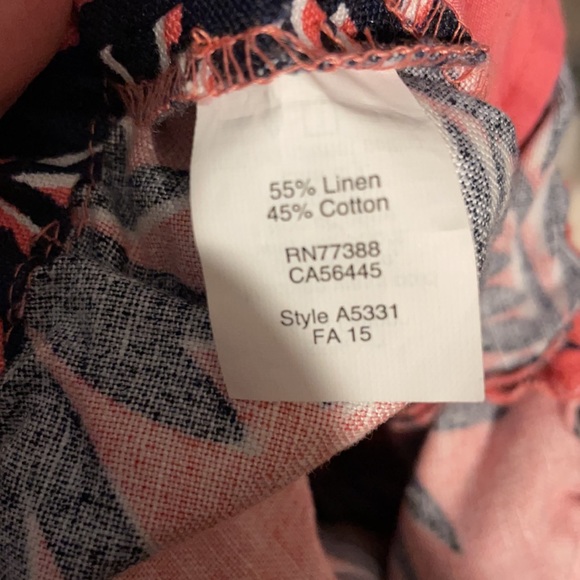 J.crew Tropical Linen Shorts Pink - Picture 4 of 4